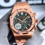 HBF Audemars Piguet Royal Oak Chronograph Rose Gold Green Face 7750 Replica Watch 